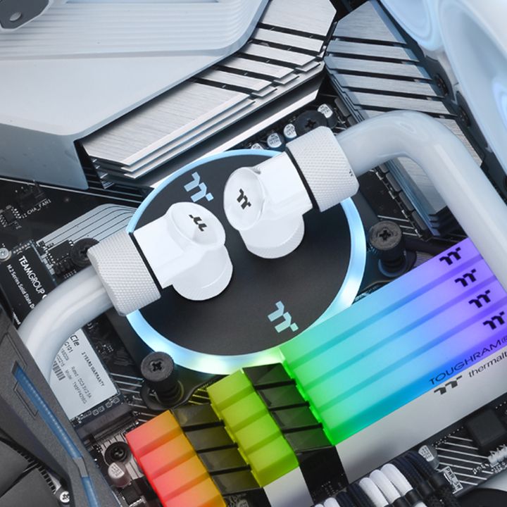 �ڼ�󤻾��ʡ�Ǽ���׳�ǧ�� Thermaltake Pacific G1/4 90 Degree Adapter - White (2-Pack Fittings)