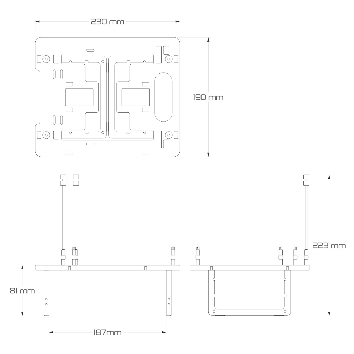 STREACOM BC1 Mini V2 ITX Open Benchtable Black