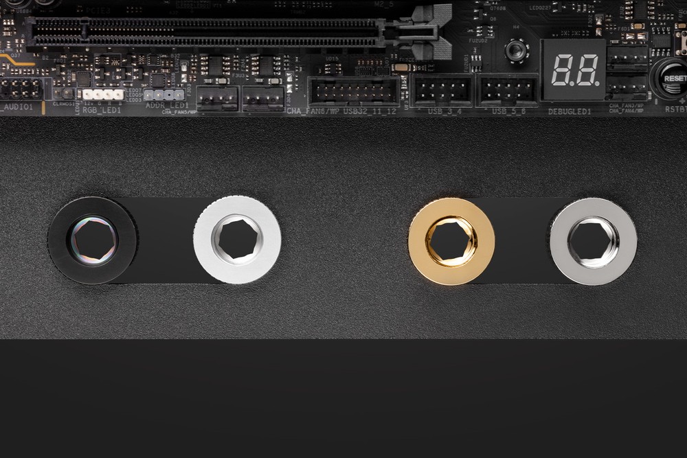 ��������λ�� EK WaterBlocks EK-Quantum Torque Pass-Through G1/4 - Gold