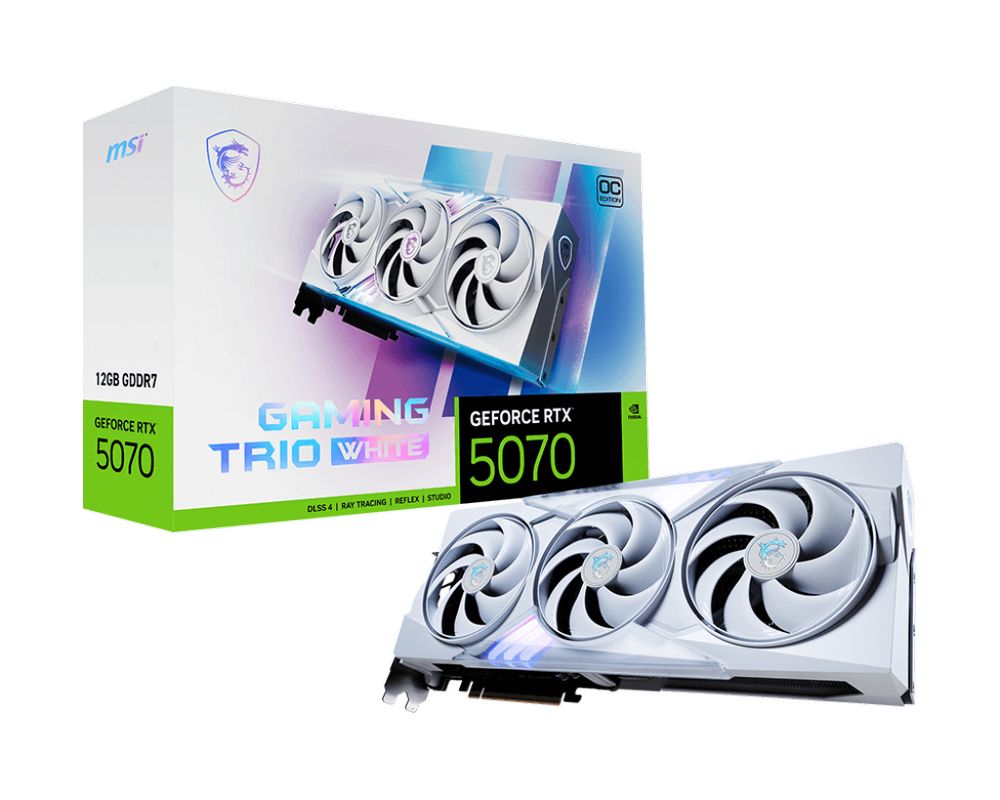 MSI GeForce RTX 5070 12G GAMING TRIO OC WHITE