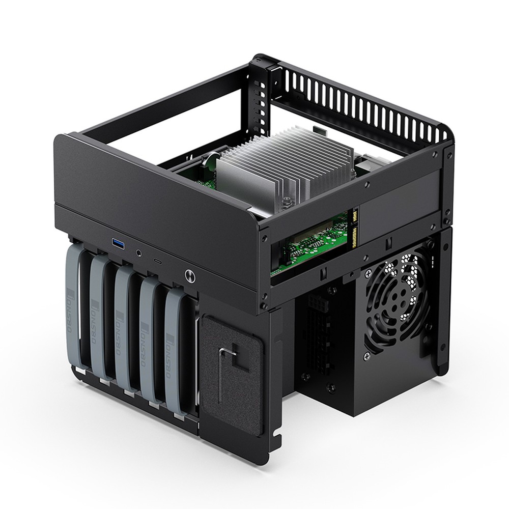 Jonsbo N2　その他セット Amazon.com: JONSBO N2 Black NAS ITX Case 5+1 Disk Bays Mini