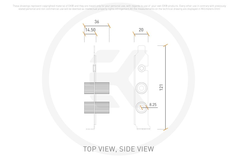 EK WaterBlocks EK-Loop PCI Bracket Pass-Through