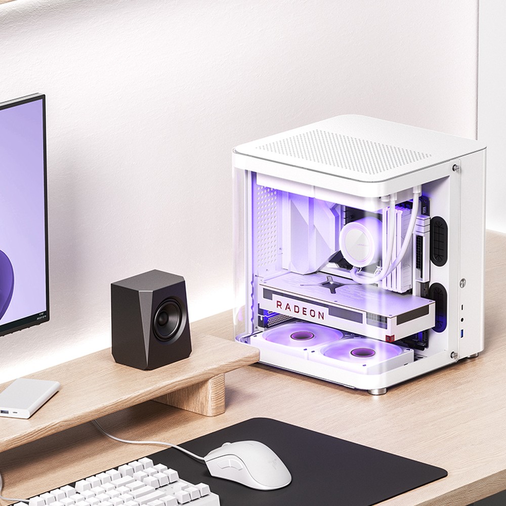 Jonsbo TK-1 2.0 White | PCパーツ,PCケース,Micro-ATX対応