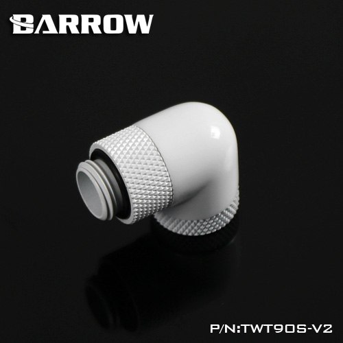 BARROW 90Dual Rotary Adapter (Male to Female) White