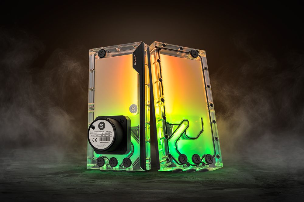 EK DDCポンプ一体型リザーバータンク EK WaterBlocks EK-Quantum Kinetic3 FLT 280 D5 PWM D-RGB