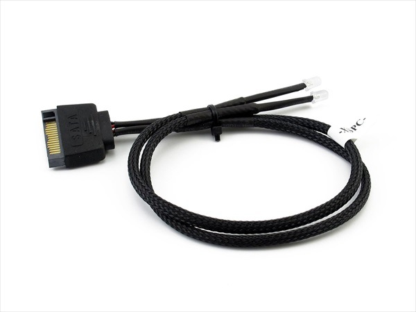 XSPC Twin 3mm LED SATA Wire (Blue)