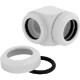 �ڥ����ȥ�å��ò��� CORSAIR Hydro X Series XF Hardline 90�� 14mm OD Fitting Twin Pack - White