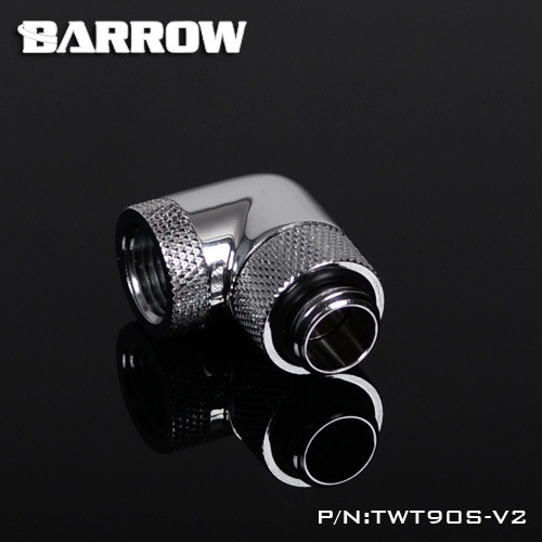 BARROW 90Dual Rotary Adapter (Male to Female) Shiny silver