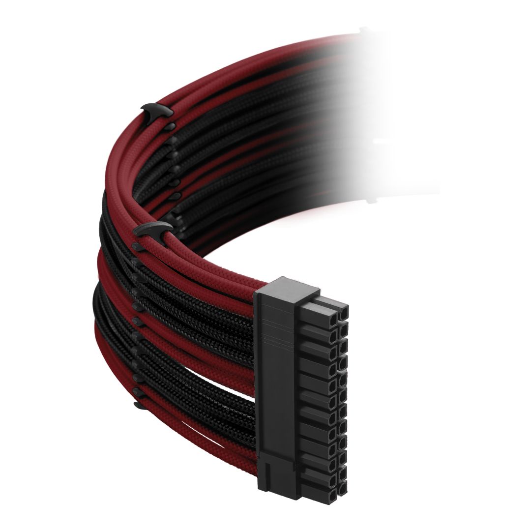 CableMod Classic ModMesh C-Series Cable Kit for Corsair AXi, HXi & RM - BLACK / BLOOD RED (CM-CSI-CKIT-NKKBR-R)