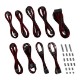 CableMod Classic ModMesh C-Series Cable Kit for Corsair AXi, HXi & RM - BLACK / BLOOD RED (CM-CSI-CKIT-NKKBR-R)