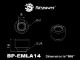 Bitspower G1/4" Matt Black Advanced Multi-Link For OD 14MM