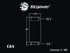 Bitspower G1/4" Matt Black IG1/4" Extender-40MM