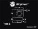 Bitspower G1/4" Matt Black TII-Rotary IG1/4"X2 Extender