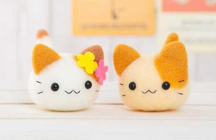 ４４１－５２７　なかよしにゃんころ　みけ＆クッキー