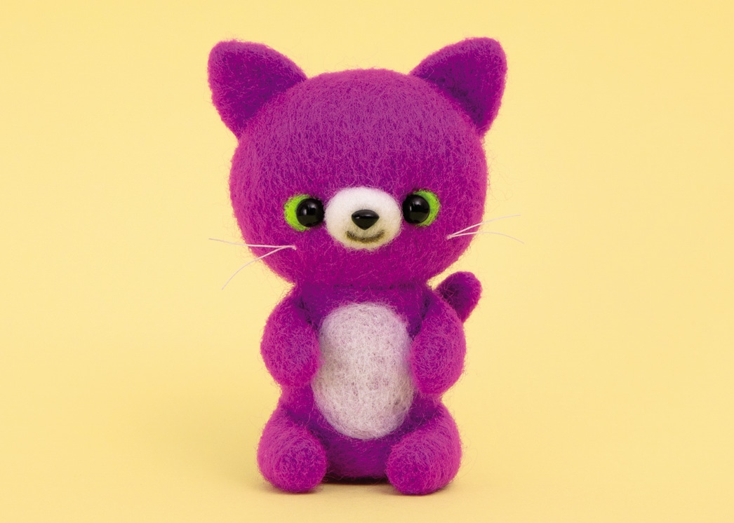 ４４１－６２３　紫のねこ