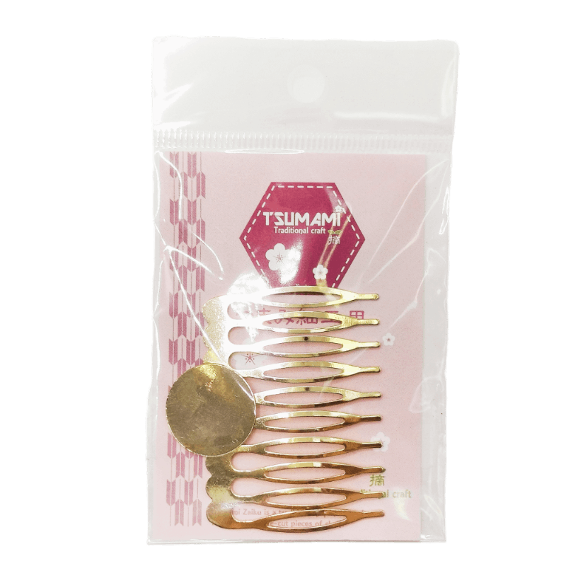 丸台座付ヘアーコーム　ゴールド　TP-66