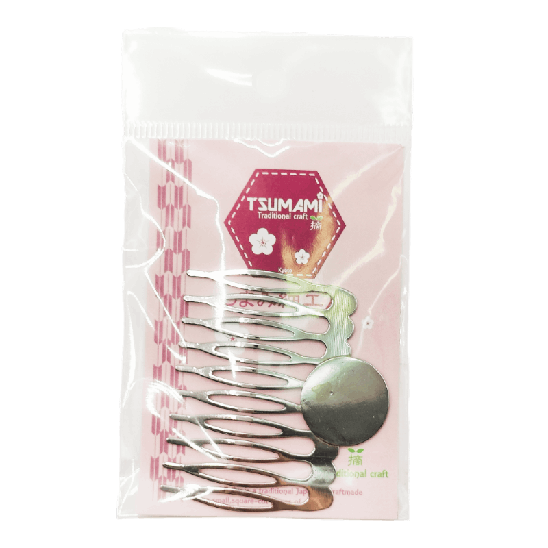 丸台座付ヘアーコーム　シルバー　TP-67