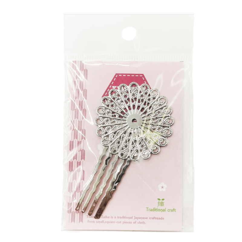 座金付コーム　シルバー　TP-72