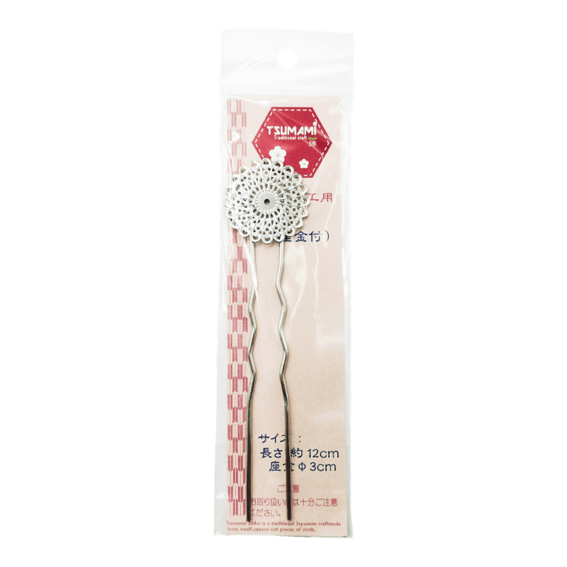 座金付かんざし　シルバー　TP-74