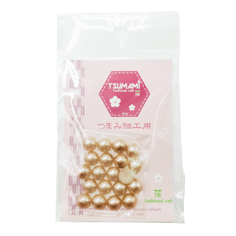 樹脂半円パール　（アンティークゴールド）8ｍｍ　TP-77