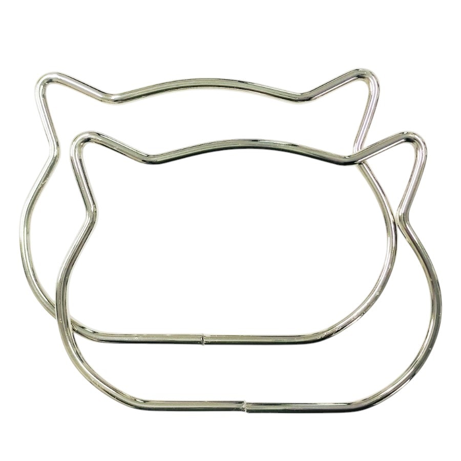 ねこ持ち手　シルバー　ＮＣＯ－３６
