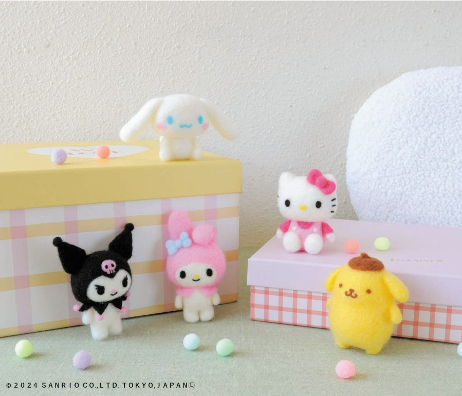 ニードルフェルトでつくる ポムポムプリン | 羊毛フェルト,羊毛