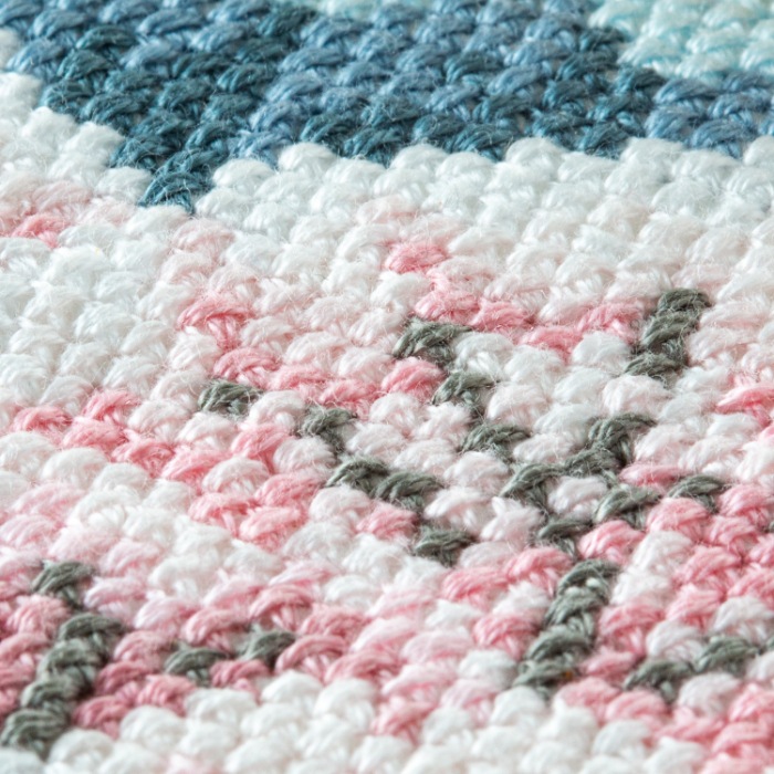 7544 「4月 桜山景色」 ※額付き！<br> 初級～中級者向け | 刺しゅう