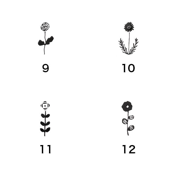 MU さん クリアスタンプ　ボタニカル　蝶々　花　Writing Flower MU さん クリアスタンプボタニカル蝶々花Writing Flower