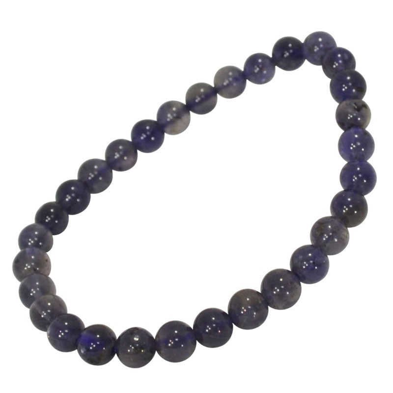 アイオライト<br>ブレスレット<br>Φ6mm<br>夢や目標への羅針盤/人生を導く<br>石ランク/★★★★☆