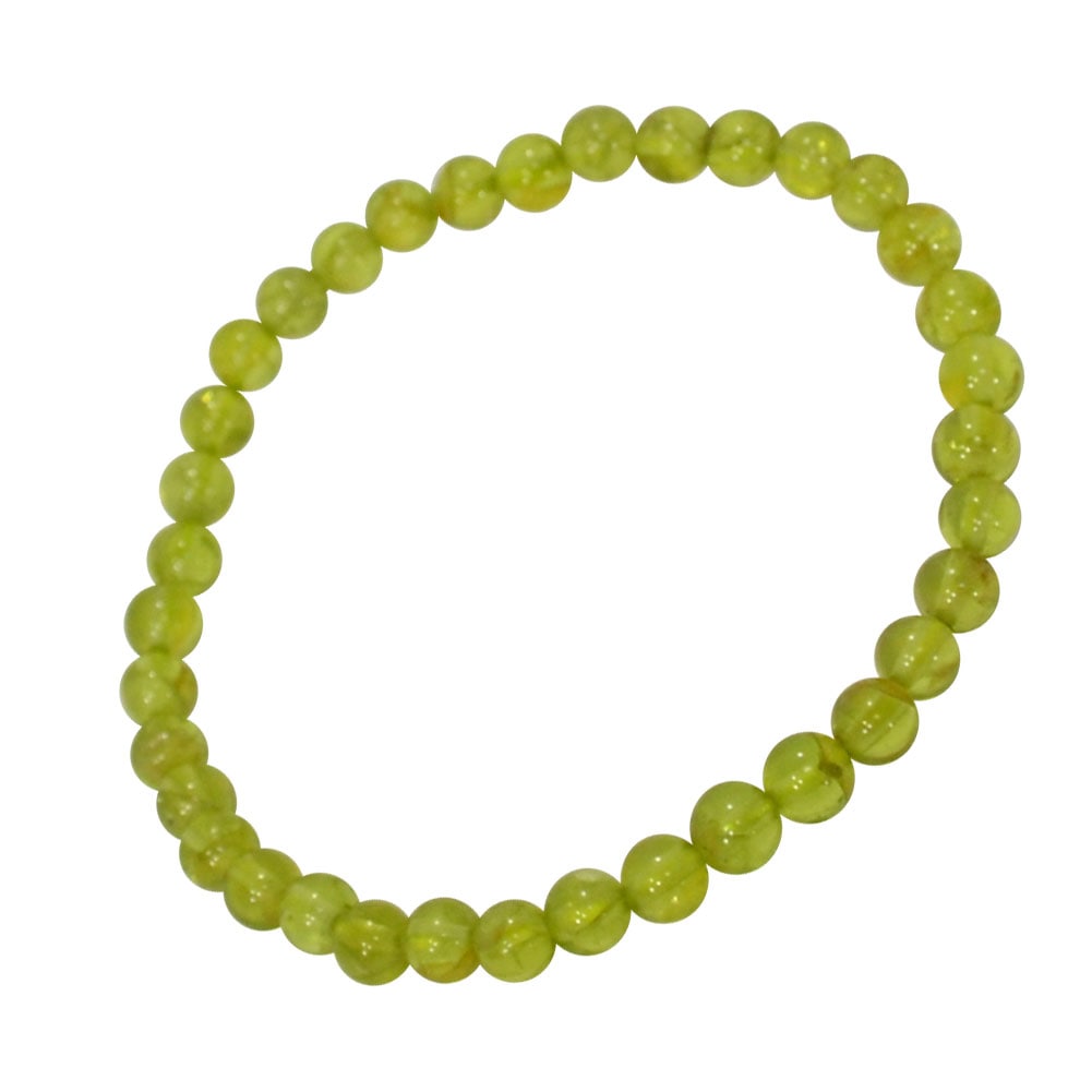 ペリドット<br>ブレスレット<br>Φ5mm<br>ポジティブ/明るさ<br>★★★★☆