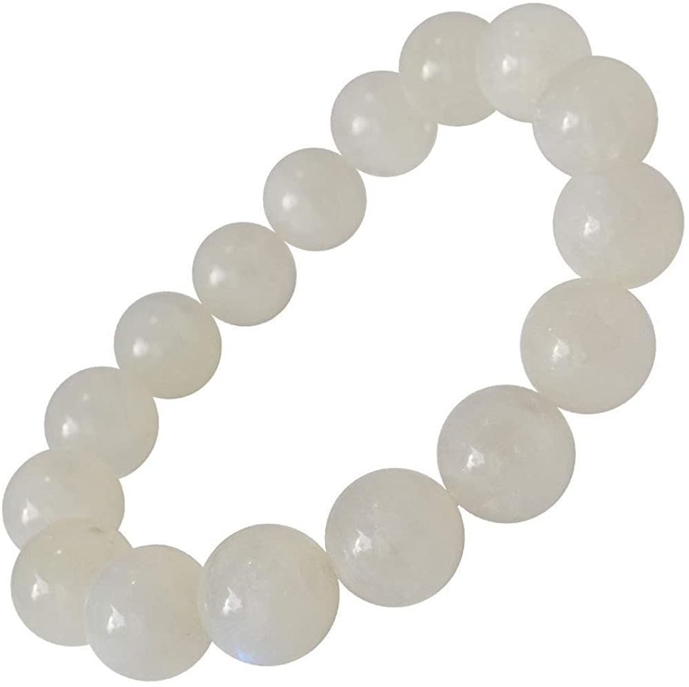 ムーンストーン<br>ブレスレット<br>Φ7-14mm<br>恋人が欲しい/復縁/良縁<br>石ランク/★★★★☆