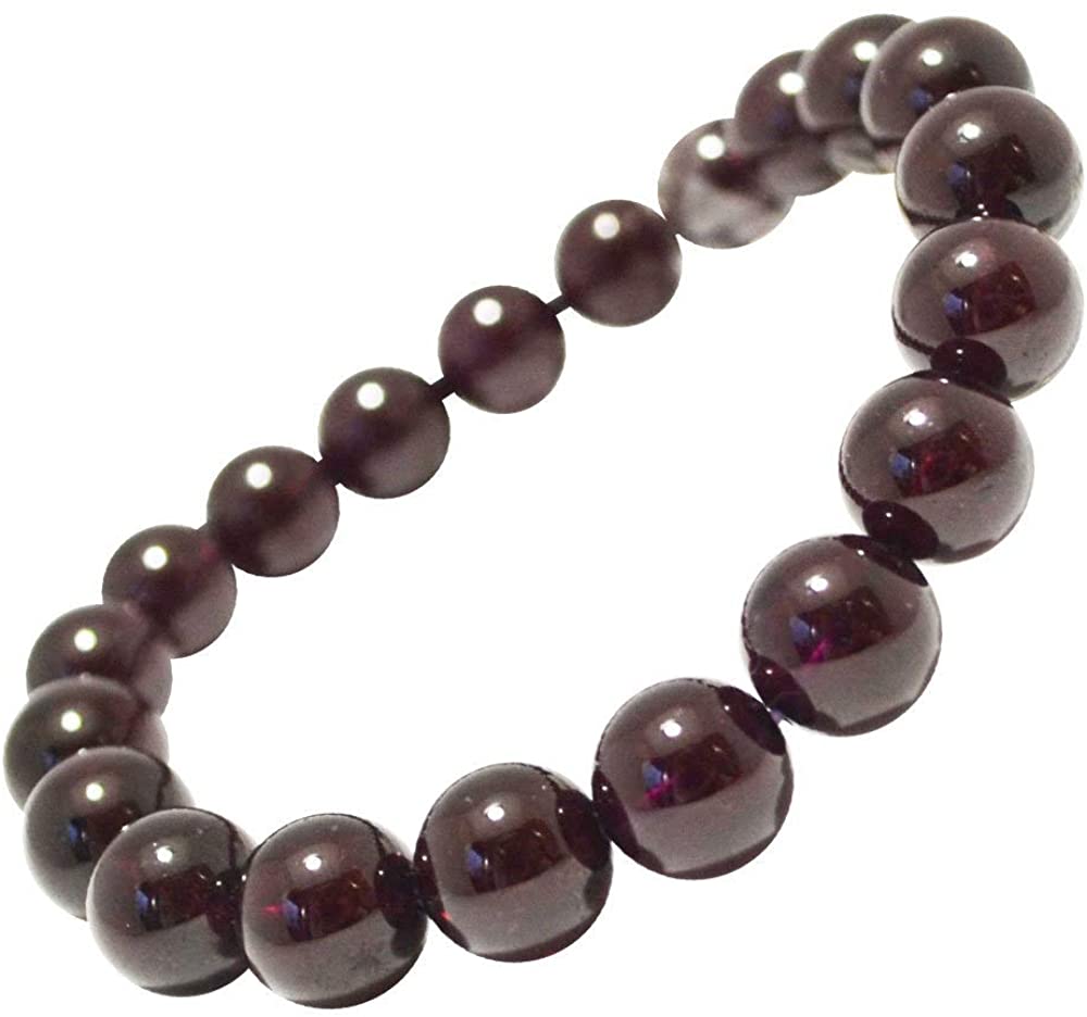 ロードライトガーネット<br>ブレスレット<br>Φ10mm<br>誠実/忍耐力/意思の強固<br>石ランク/★★★★★