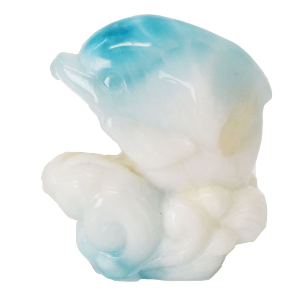 ラリマー<br>彫刻/置物<br>イルカ/タイプA/一点もの<br>癒し/対人<br>★★★★★