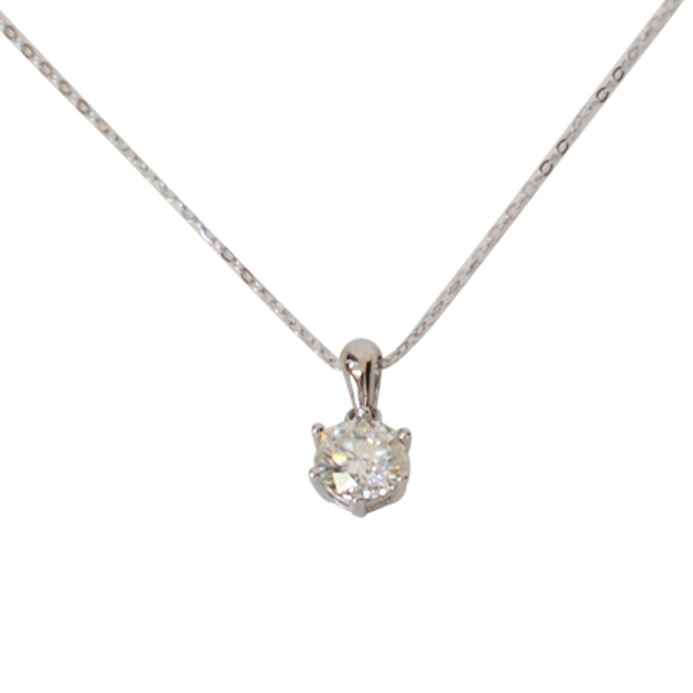 モアッサナイト<br> ネックレス/タイプB <br>シルバー925製<br>石ランク/★★★★★