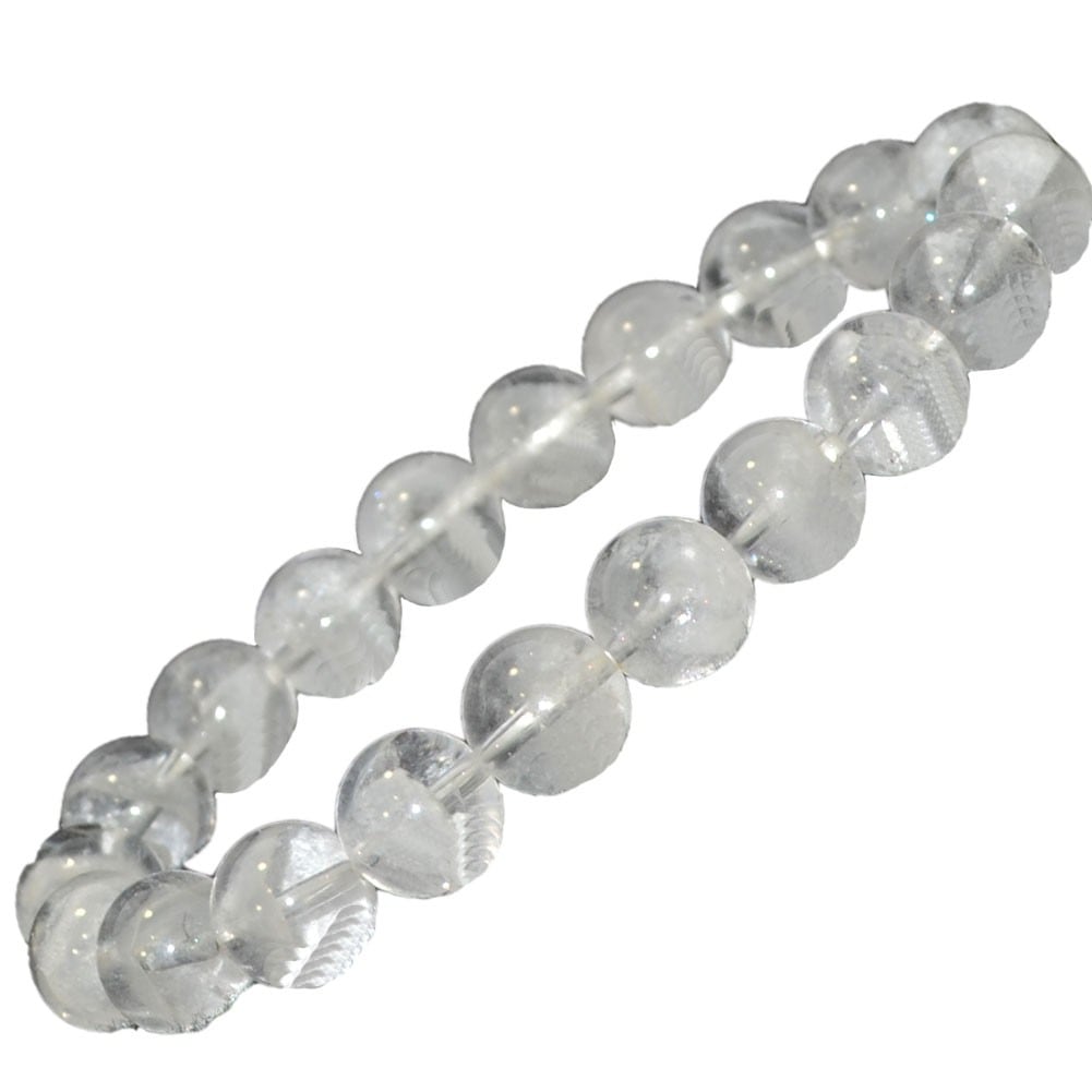 ホワイトファントム/<br>ブレスレット<br>Φ10mm-15mm<br>成長/前進/事業運/心身のバランス/運気上昇<br>石ランク/★★★★☆