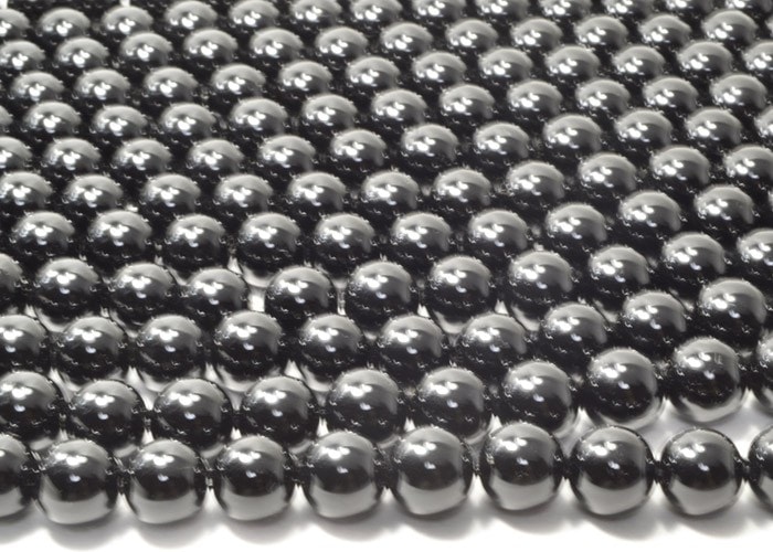 オニキス<br>一連売り<br>Φ14mm<br>魔除け/厄除<br>石ランク/★★★☆☆