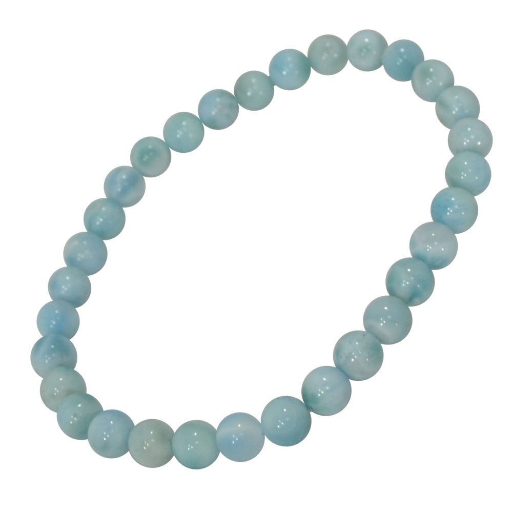 ラリマー<br>ブレスレット<br>Φ6mm<br>癒し/対人<br>石ランク/★★★☆☆