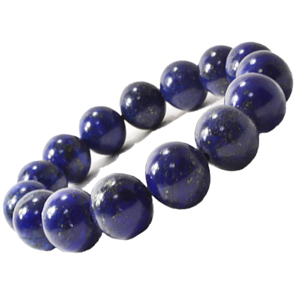 ラピスラズリ<br>ブレスレット<br>Φ12mm<br>幸運/人格的成長の促進/洞察力/決断力<br>石ランク/★★★☆☆
