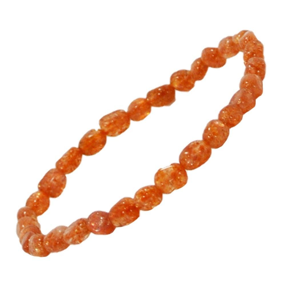 シャイニングサンストーン<br>ブレスレット<br>Φ3mm-6mm<br>恋人が欲しい/復縁/良縁<br>石ランク/★★★★★