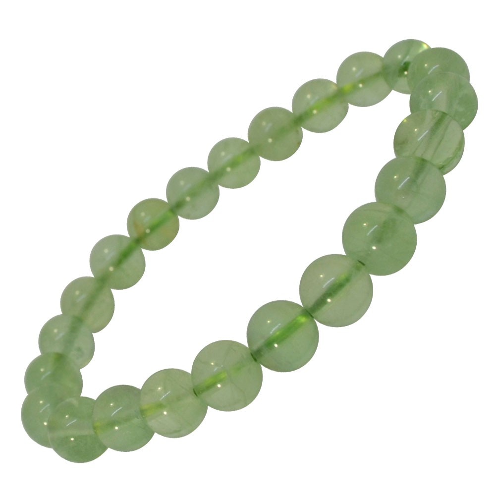グリーンフローライト<br>ブレスレット<br>Φ8mm<br>集中力/受験/勉強<br>石ランク/★★★☆☆