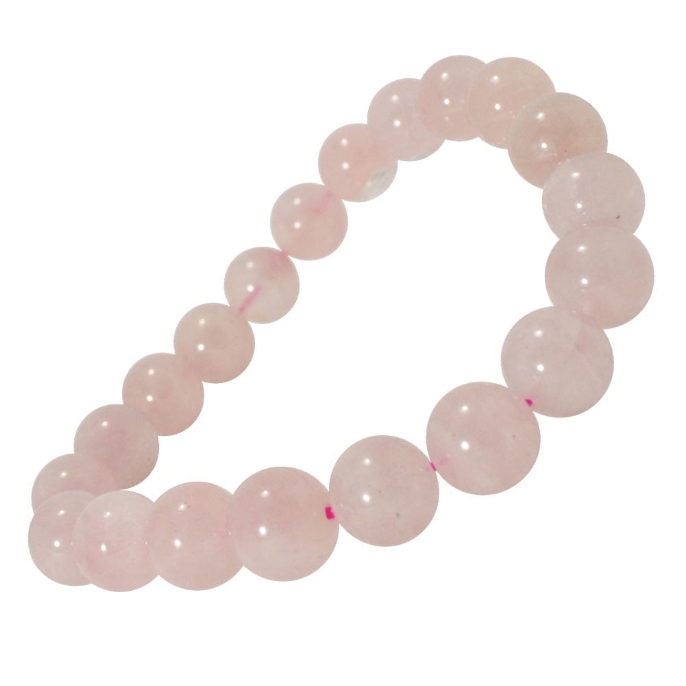 ディープローズクォーツ<br>ブレスレット<br>Φ8mm<br>恋愛成就/出会い/結婚<br>石ランク/★★★☆☆