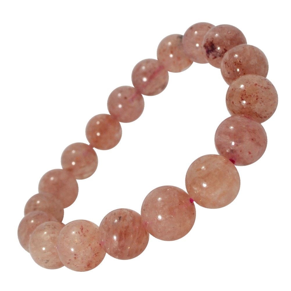 ピンクエピドート<br>ブレスレット<br>Φ10mm<br>清純/愛情<br>石ランク/★★★☆☆