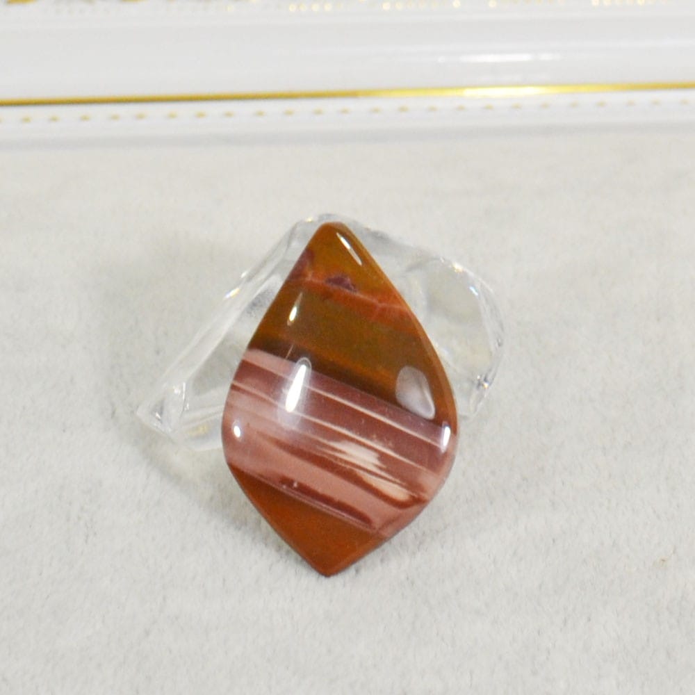 インペリアルジャスパー<br>ネックレス/レザー<br>精神安定/癒し/リラックス<br>石ランク/★★★☆☆