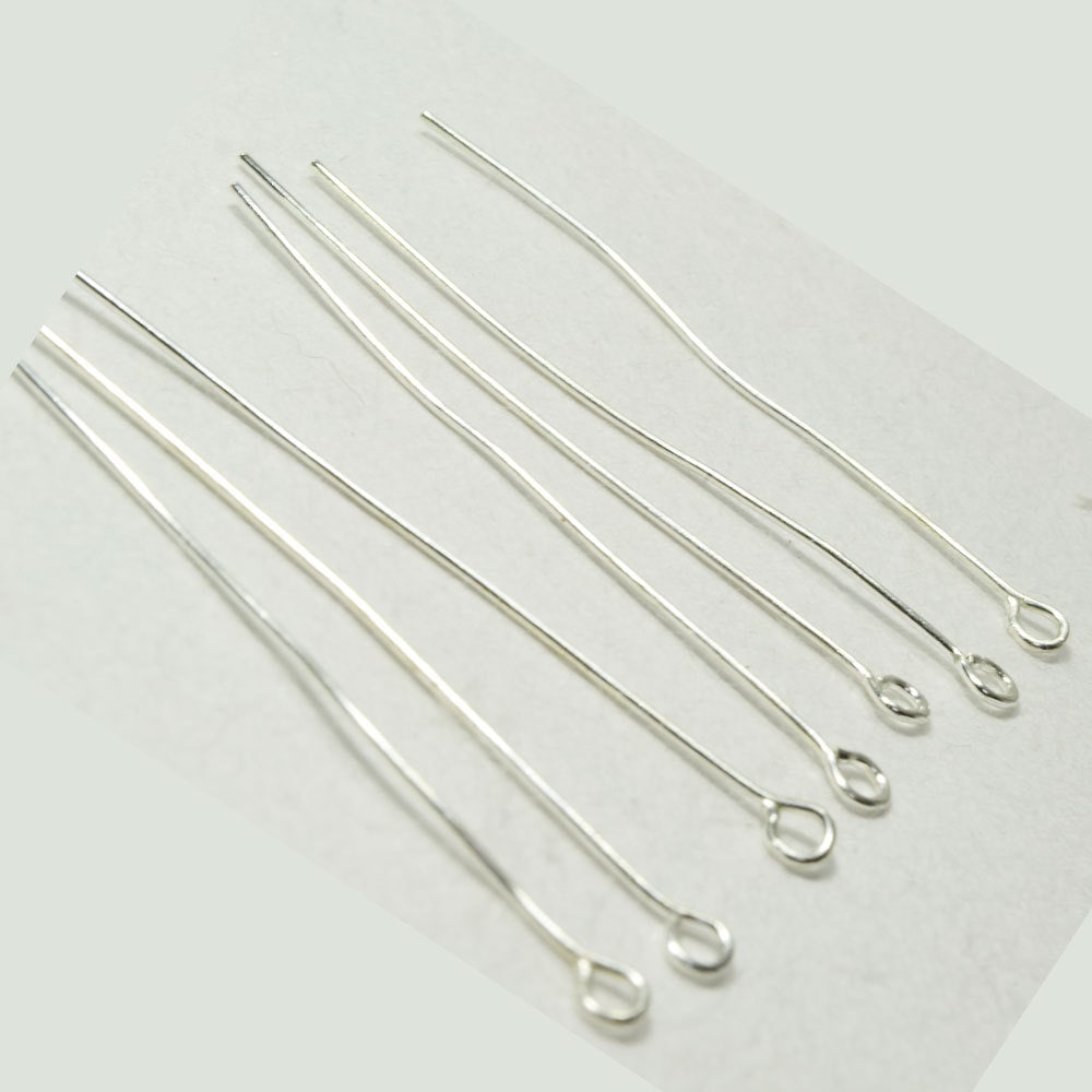 アクセサリーパーツ<br>９ピン/銀色/約50mm×0.8mm/２０本/卸売り/単品/バラ売り