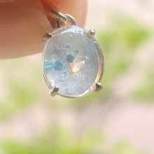 ギラライトインクォーツ/K18/ネックレストップ /1.02ct/石ランク/★★★★☆