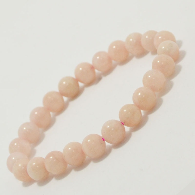 ピンクモルガナイト<br>ブレスレット<br>Φ8mm<br>清純/愛情/優美<br>石ランク/★★★★☆