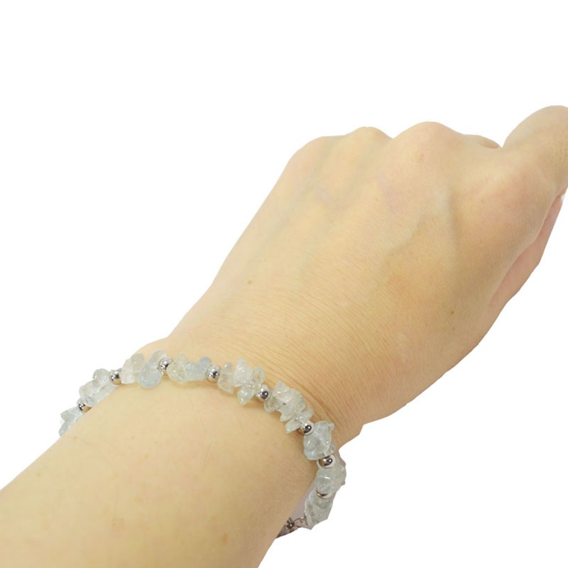 アクアマリン<br>ブレスレット<br>さざれ<br>恋愛<br>結婚<br>海難守り/石ランク/★★★★★