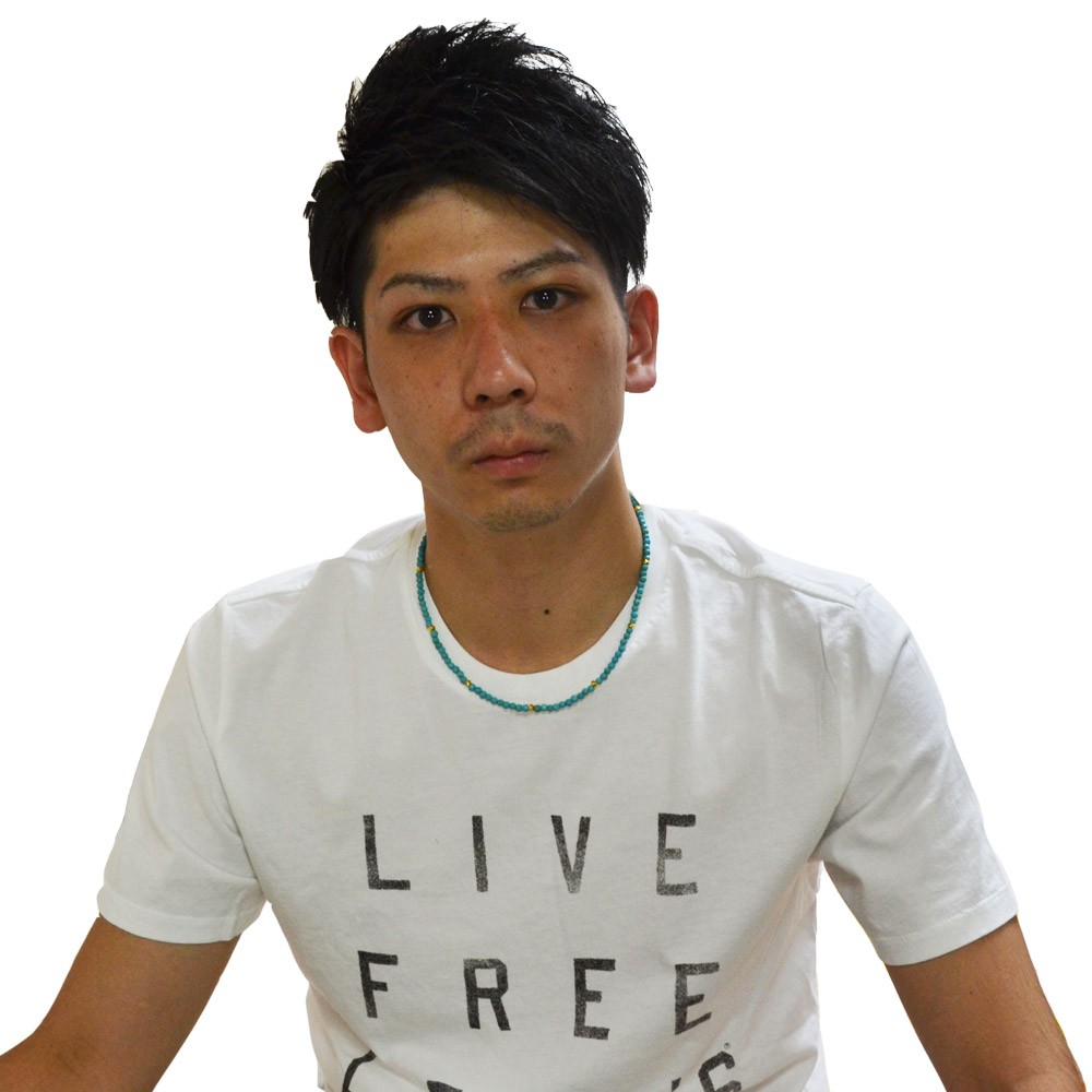 ターコイズ<br>ネックレス/スピネルカット/選べる長さ＆チャーム<br>Φ4mm<br>成功/繁栄/健康<br>石ランク/★★★☆☆