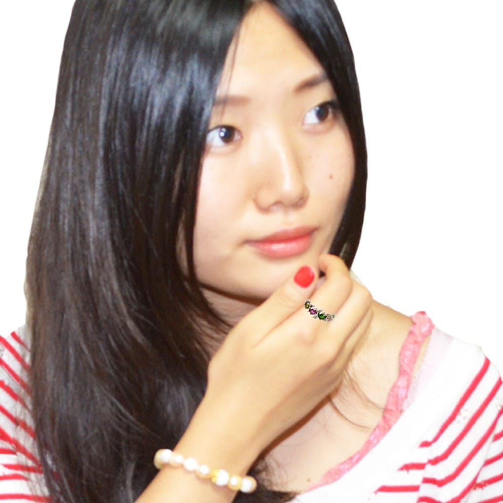 トルマリン<br>シルバー925製リング/指輪<br>フリーサイズ<br>浄化/ストレス軽減/調和<br>石ランク/★★★★☆