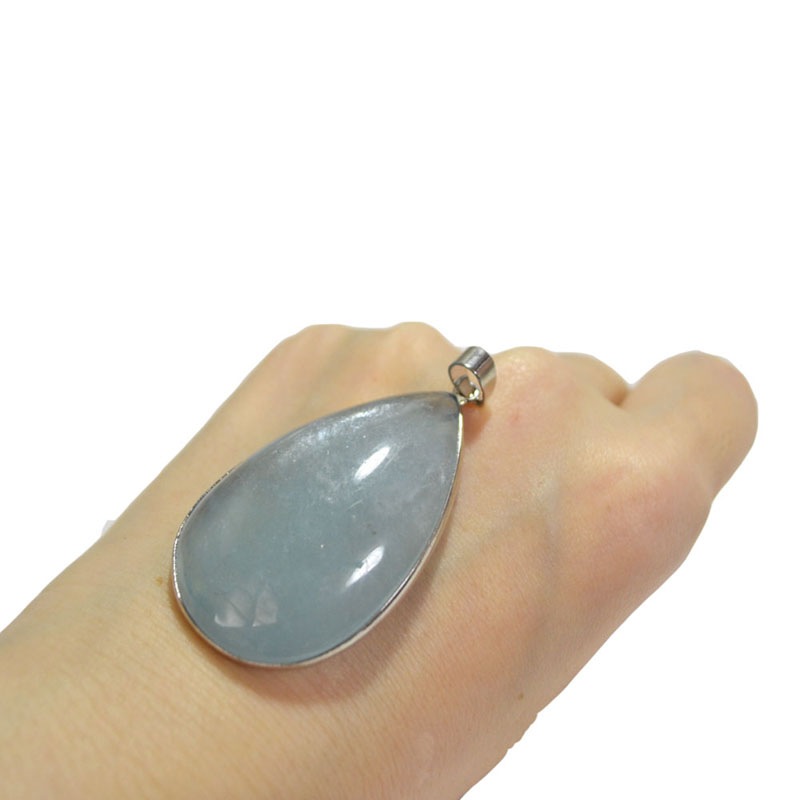 アクアマリン<br>ネックレストップ<br>TYPE:2/一点もの<br>恋愛/結婚/海難事故防止<br>石ランク/★★★★☆